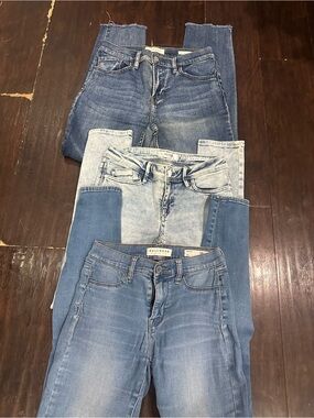Bundle lot of 3 PacSun, Guess, Bullhead size 26 Jeans Women’s